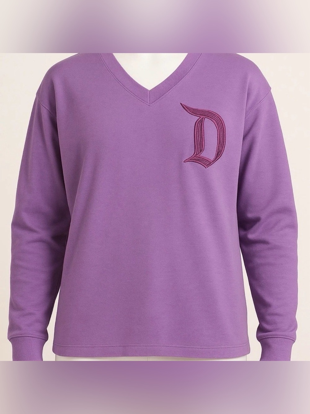 NEW Disney Disneyland Pullover Lightweight Sweatshirt with Embroidered Logo